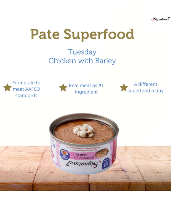 Signature7 Superfoods Pate Weekly Pack Cat Wet Food 7x80g