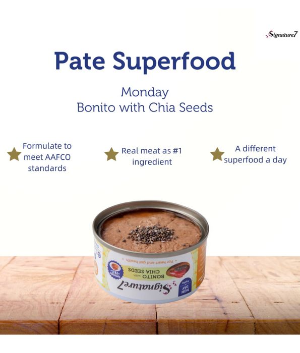 Signature7 Superfoods Pate Weekly Pack Cat Wet Food 7x80g