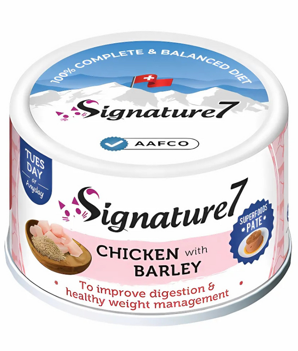 Signature7 Cat Superfoods Pate Tuesday Chicken With Barley 80g