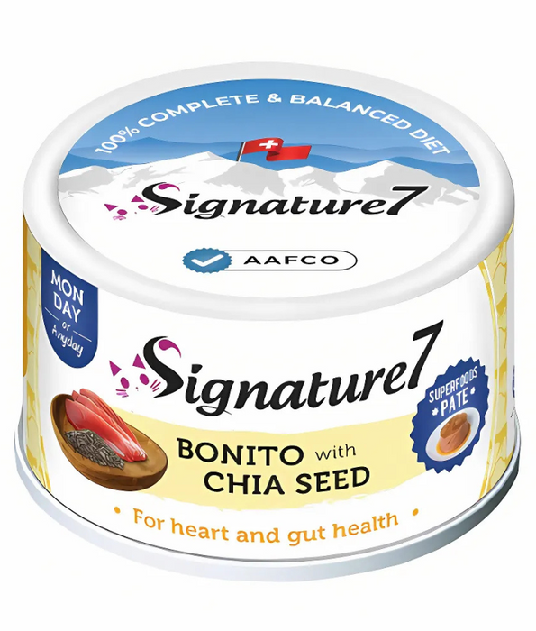 Signature7 Cat Superfoods Pate Monday Bonito With Chia Seed 80g