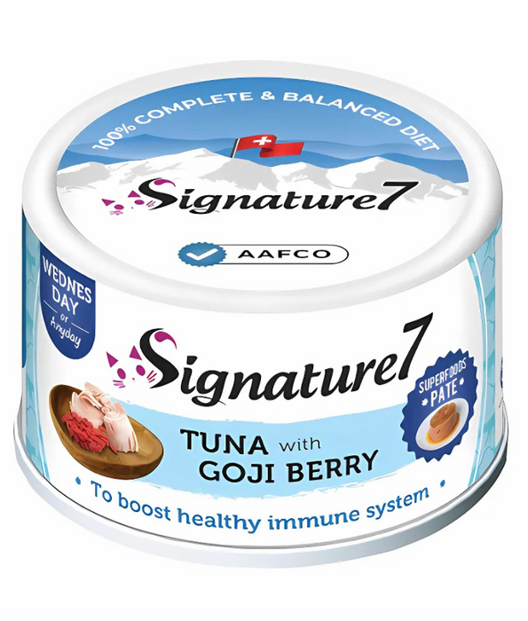 Signature7 Cat Superfoods Pate Wednesdsay Tuna With Goji Berry 80g