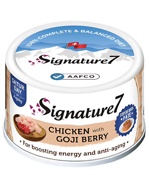 Signature7 Cat Superfoods Pate Saturday Chicken With Goji Berry 80g