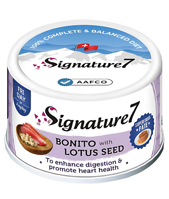 Signature7 Cat Superfoods Pate Friday Bonito With Lotus Seed 80g