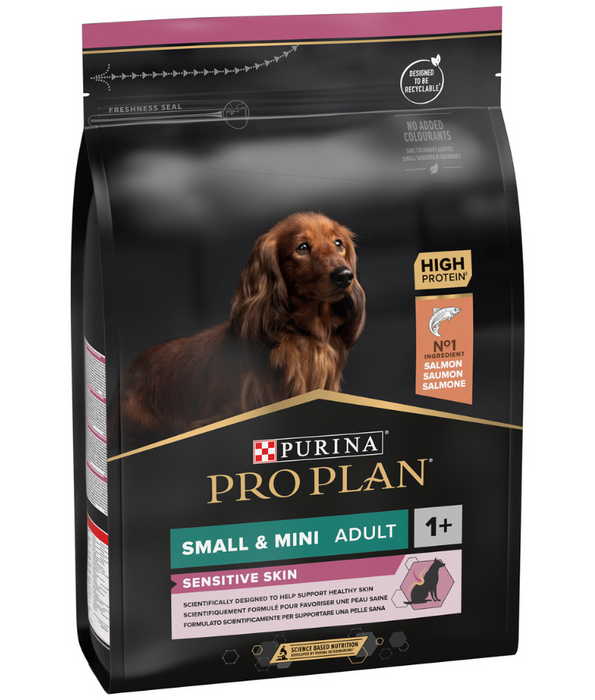 Purina Pro Plan Small and Mini Puppy Sensitive Skin Dry Dog food with Salmon 3 kg