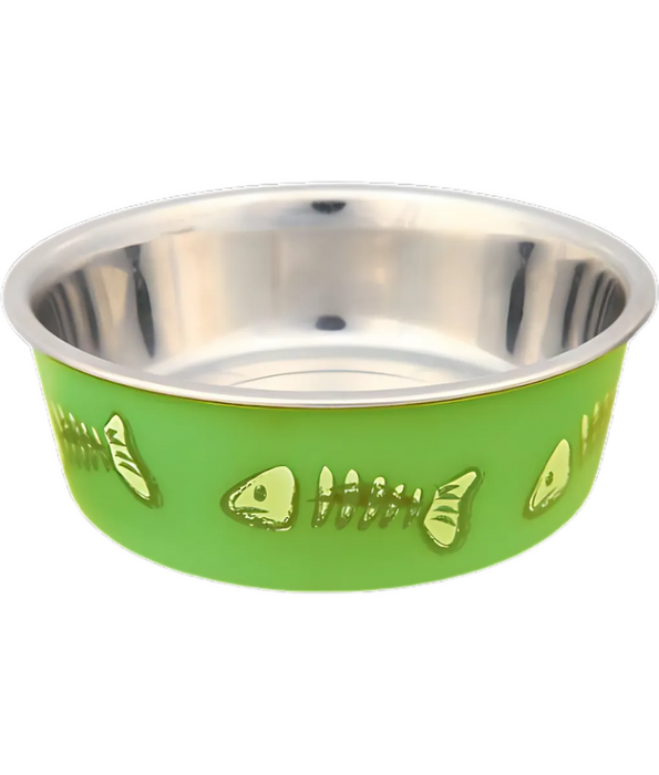 Trixie - Stainless Steel Bowl - For Cats And Mini Dogs - With Anti-Slip Rubber -  0.3L