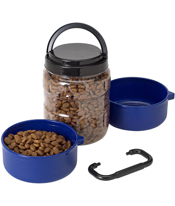 Trixie - Travel Set - Plastic Double Bowl - 2x0.75L