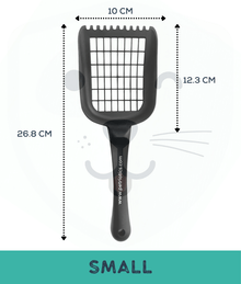 MP Bergamo Cat Litter Scoop for Fine Sand Wide Grid Litter | Litter Accessories