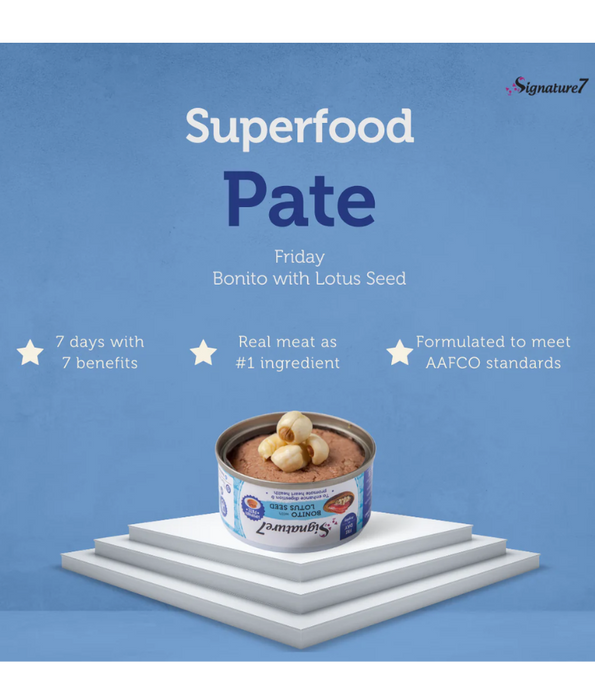 Signature7 Cat Superfoods Pate Friday Bonito With Lotus Seed 80g