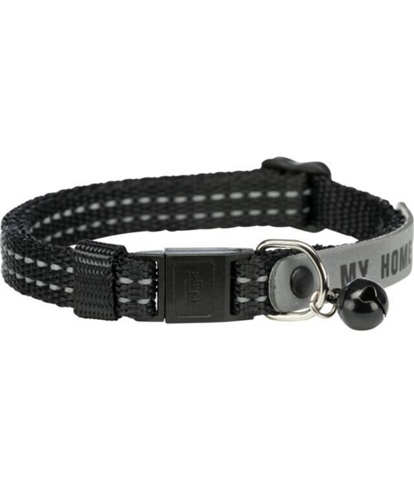 Trixie - Cat Collar My Home - Reflective Nylon Collar - Buckle Bell