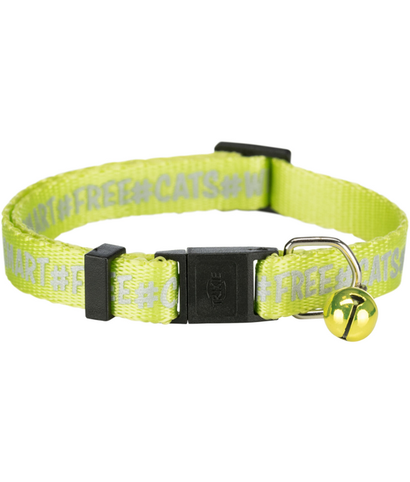 Trixie - Nylon Cat Collar - Reflective Motif 24 cm