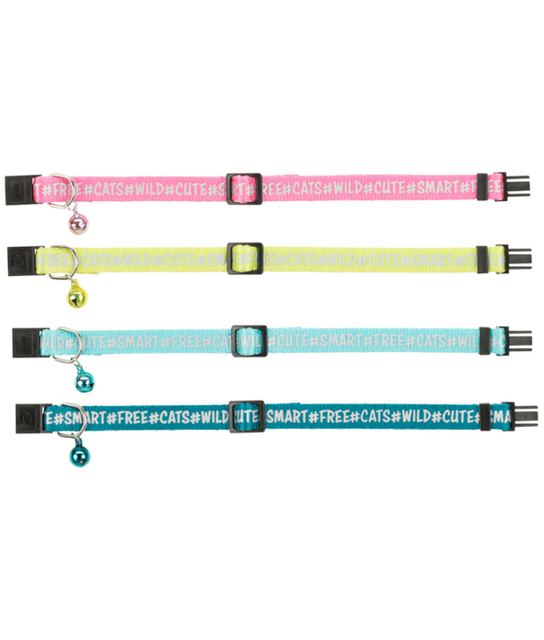 Trixie - Nylon Cat Collar - Reflective Motif 24 cm