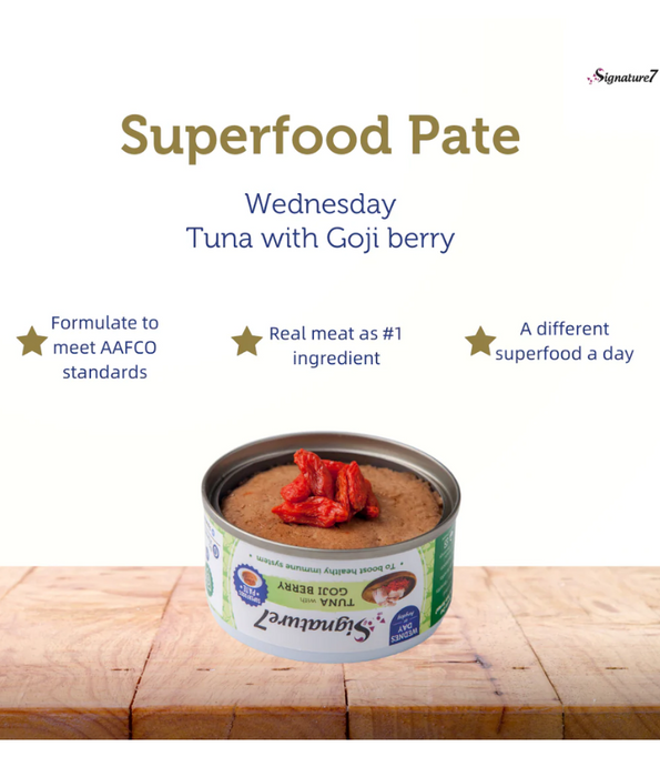 Signature7 Superfoods Pate Weekly Pack Cat Wet Food 7x80g