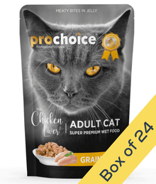 Prochoice - Adult Cat Bites With Chicken & Liver In Jelly 85g Cat Food