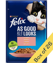 Felix Purina - Felix As Good As It Looks With Salmon In Jelly Wet Cat Food 85g