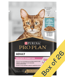 Purina Pro Plan Delicate Digestion Wet Cat Food, Oceanfish in Gravy, 85g Cat Food