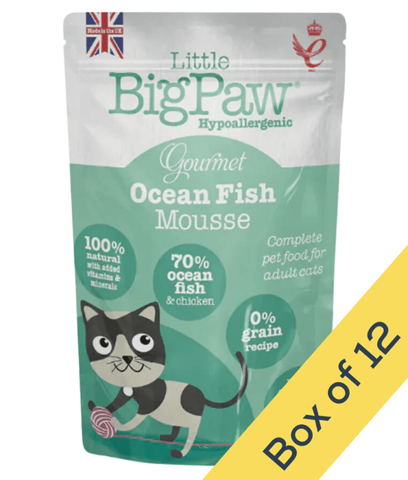 Little Big Paws - Gourmet Ocean Fish Mousse For Cats (85g) Cat Food