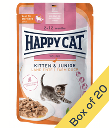 Happy Cat - Kitten & Junior Farm Duck 85g Cat Food