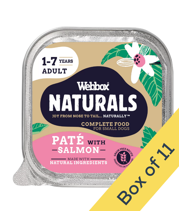 Webbox Naturals Adult Salmon Pate Wet Dog Food 150G