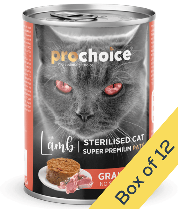 Prochoice - Sterilized Cat Premium Pate With Lamb 400g