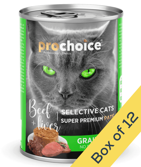 Prochoice - Adult Cat Premium Pate With Beef & Liver 400g