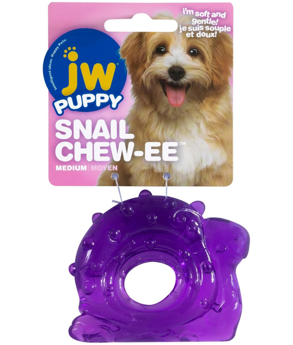 JW® Snail Teether – Small Chew Toy for Puppies & Small Dogs