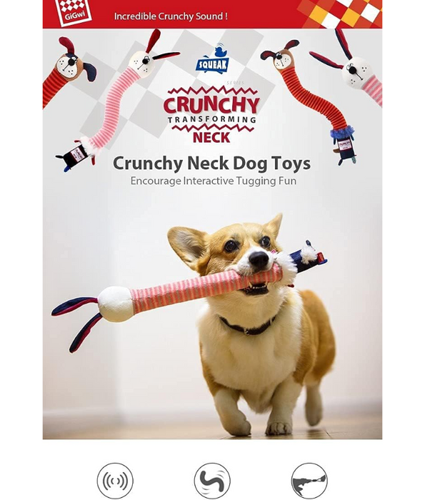 GiGwi Plush Friendz Crunchy Neck Rabbit S