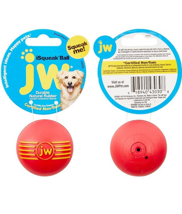 JW iSqueak® Ball – Durable & Fun Squeaky Toy - Small