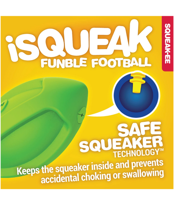 JW Squeak-ee Funble Football Puppy Toy