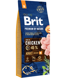 Brit Premium - Medium Breed Adult With Chicken 3kg-15kg Dog Food