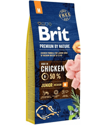 Brit Premium - Medium Breed Junior With Chicken 3Kg -15kg Dog Food