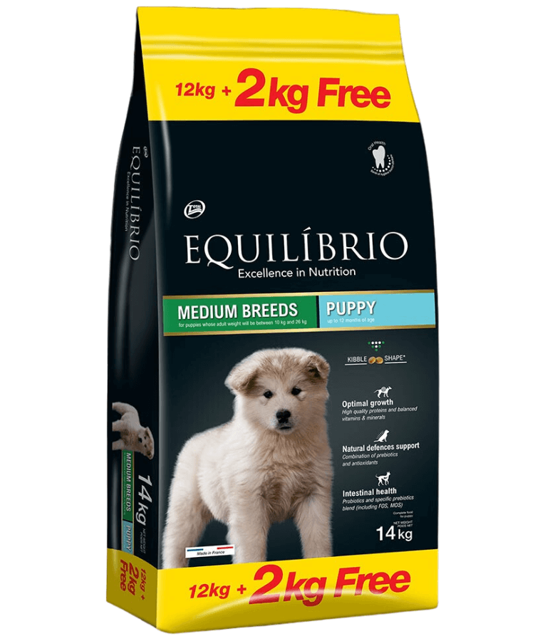 Puppy food store for medium breeds