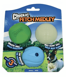 Chuckit! Fetch Ball Medley Triple Pack Dog Toys