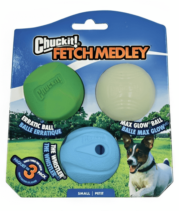 Chuckit! Fetch Ball Medley Triple Pack Dog Toys