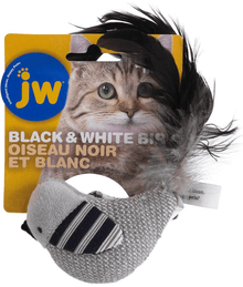 JW Cataction Black And White Bird Toy Cat Toys