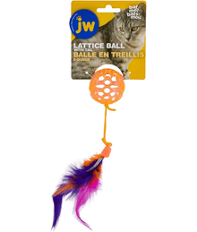 JW Cataction Lattice Ball Cat Toy With Tail Cat Toys