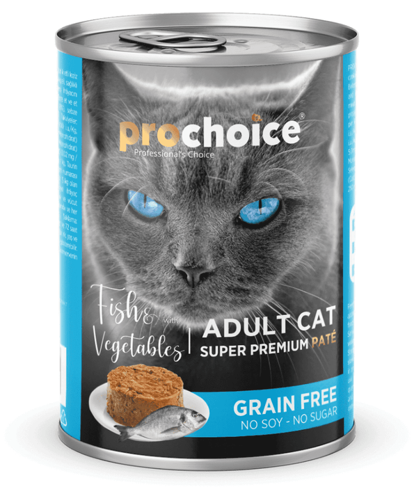 Prochoice - Adult Cat Premium Pate With Fish & Vegetables 400g Prochoice