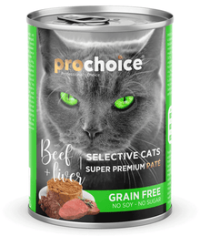 Prochoice - Adult Cat Premium Pate With Beef & Liver 400g Cat Food