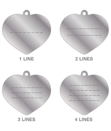 my family ID Tag – Basic Aluminum Heart