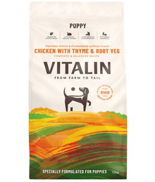 Vitalin - Puppy Chicken With Thyme & Root Veg 2kg-12kg Dog Food