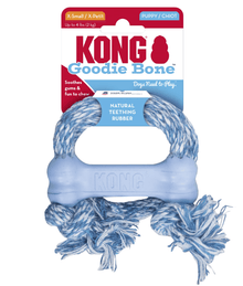 Kong - Puppy Goodie Bone With Rope X-Small Dog Toys