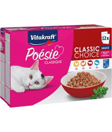 Vitakraft - Poésie Classic multipack Classic Choice Sauce 12x85g Cat Food