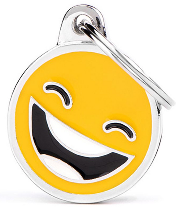 My Family Emoticon Smile Pet ID Tag