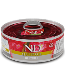 Farmina N&D Pork & Quinoa Neutrated Grain Free Wet Cat Food 80g Cat Food