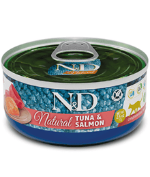 Farmina N&D Natural Tuna & Salmon Grain Free Wet Cat Food 70g Cat Food