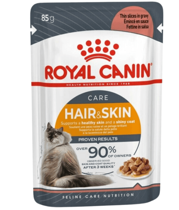 Royal Canin - Hair & Skin Pouch Cat Food In Gravy 85g Cat Food