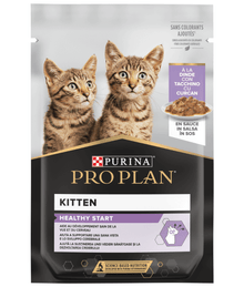 Purina Pro Plan Kitten, Wet Cat Food, Turkey in Gravy 85gx10 Cat Food