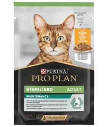 Pro Plan Purina Pro Plan Sterilised Adult Wet Cat Food, Chicken in Gravy, 85g