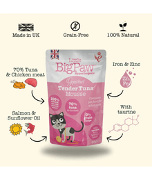 Little Big Paws - Gourmet Atlantic Tuna Mousse For Cats (85g) Cat Food