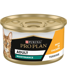 Purina Pro Plan Adult Maintenance, Wet Cat Food, Terrine Rich in Chicken 85g Cat Food