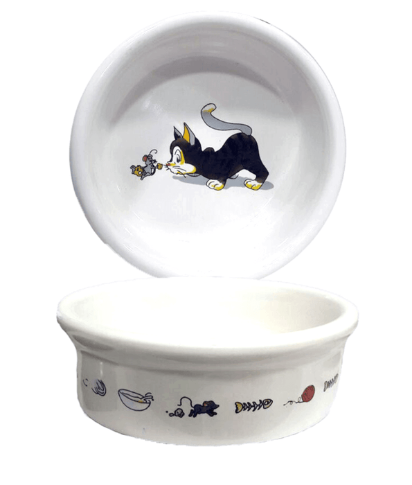 Trixie - Comic Cat With Mouse Ceramic Bowl For Cats 200ml